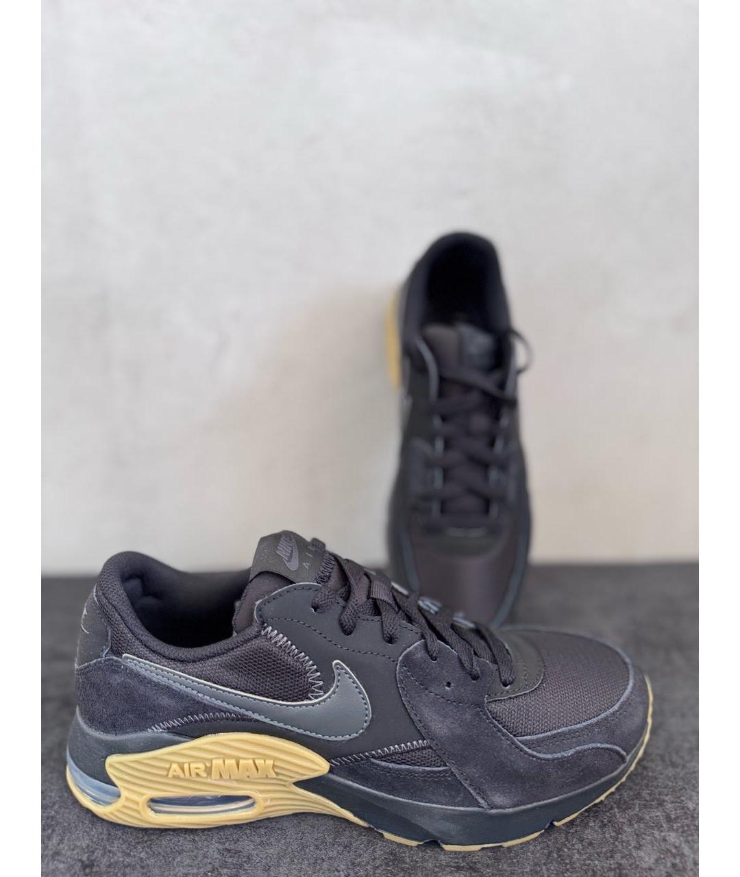 NIKE Черные замшевые низкие кроссовки / кеды, фото 3