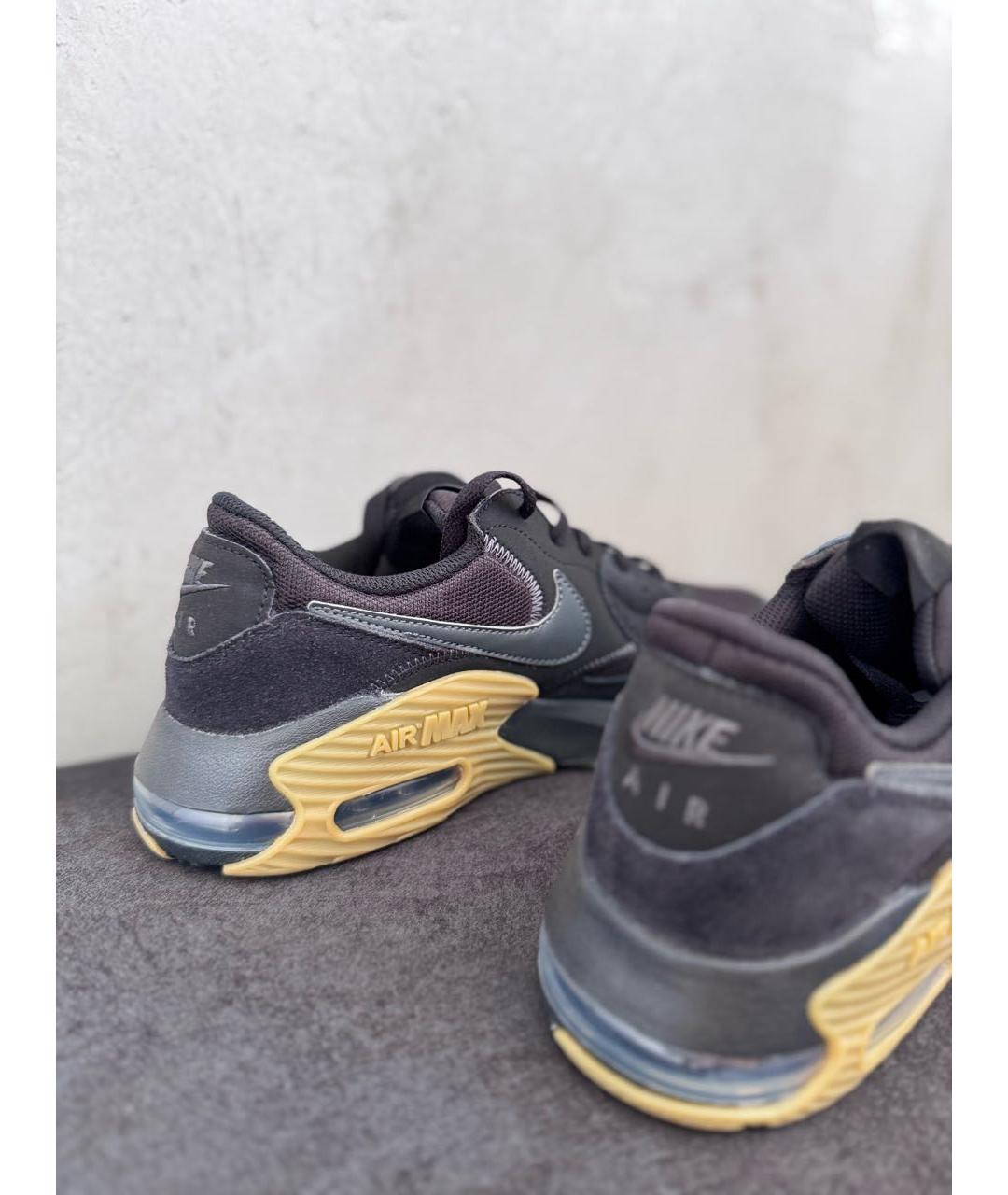 NIKE Черные замшевые низкие кроссовки / кеды, фото 4