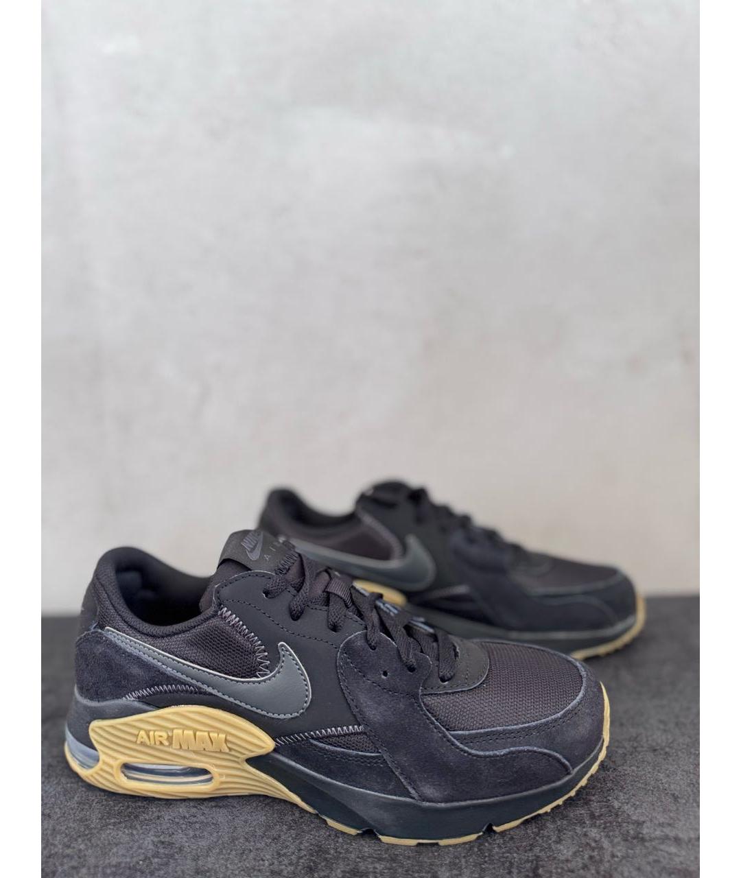 NIKE Черные замшевые низкие кроссовки / кеды, фото 5
