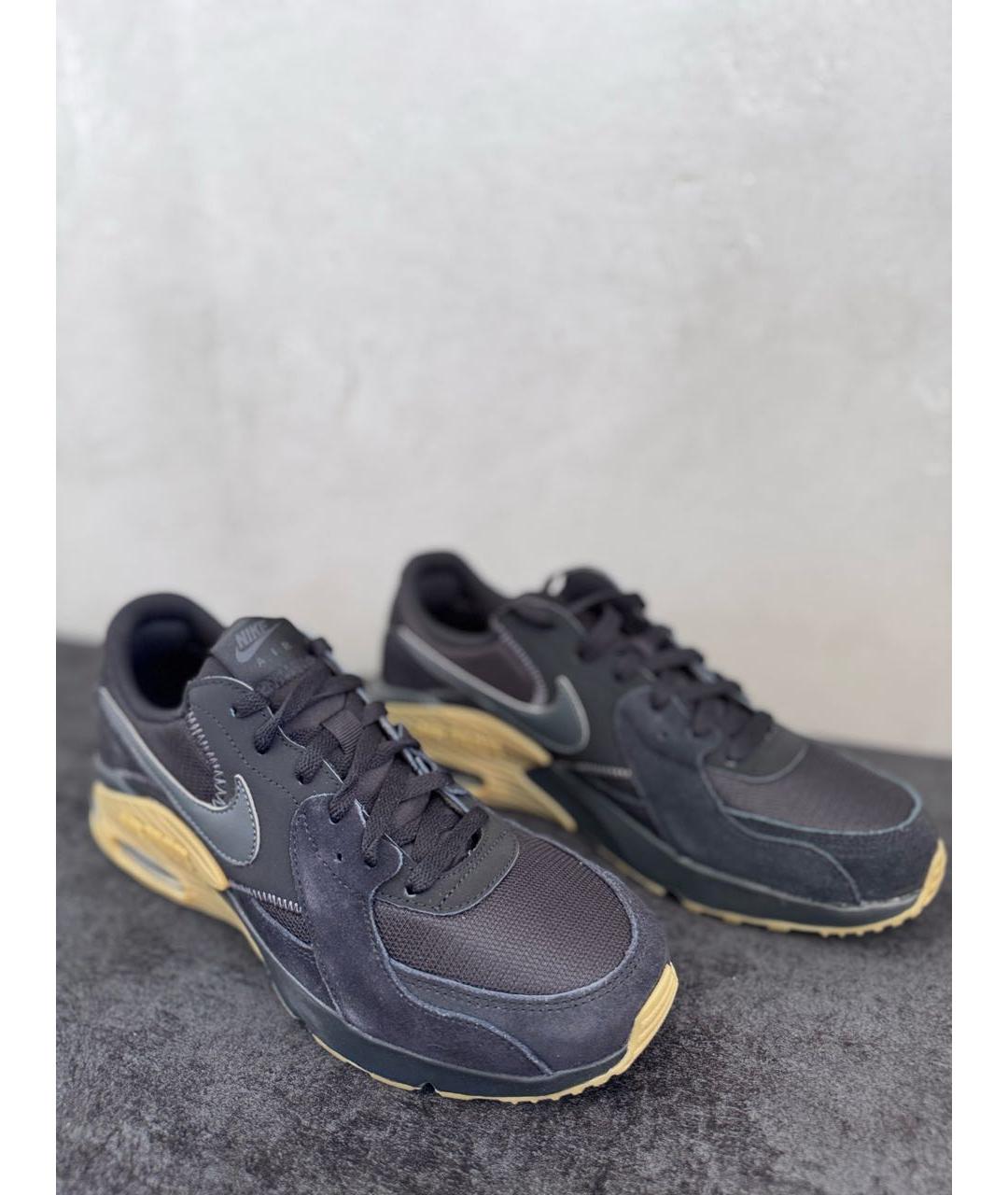 NIKE Черные замшевые низкие кроссовки / кеды, фото 2