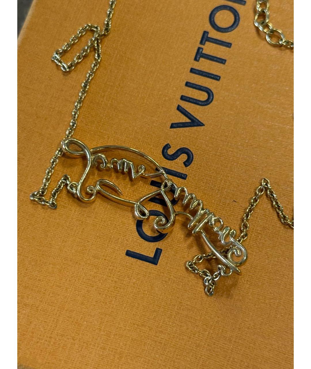 LOUIS VUITTON Золотое колье, фото 4
