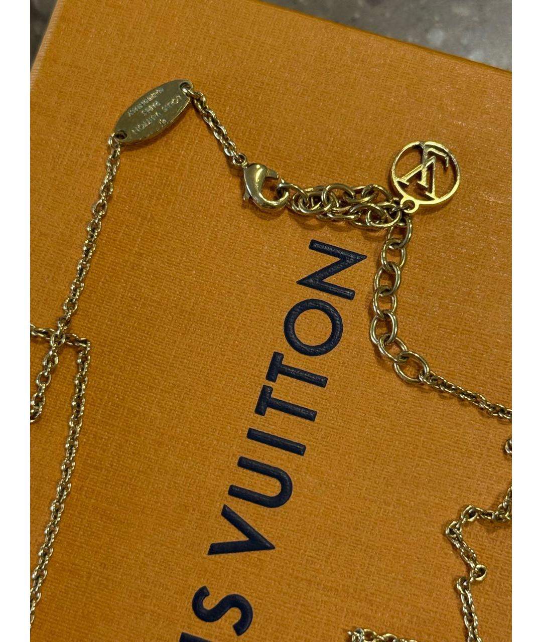 LOUIS VUITTON Золотое колье, фото 3