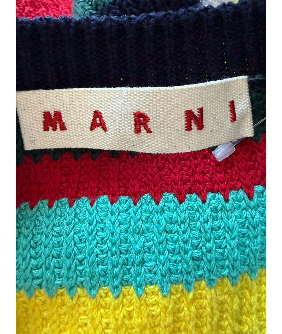 MARNI Мульти хлопковая юбка мини, фото 3