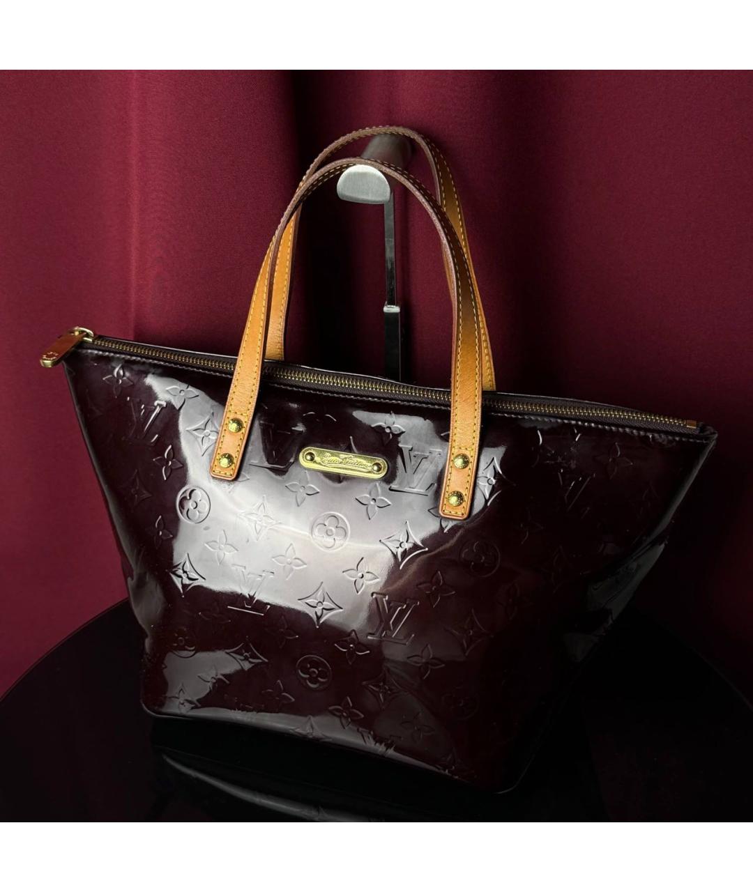 LOUIS VUITTON Фиолетовая сумка с короткими ручками из лакированной кожи, фото 2