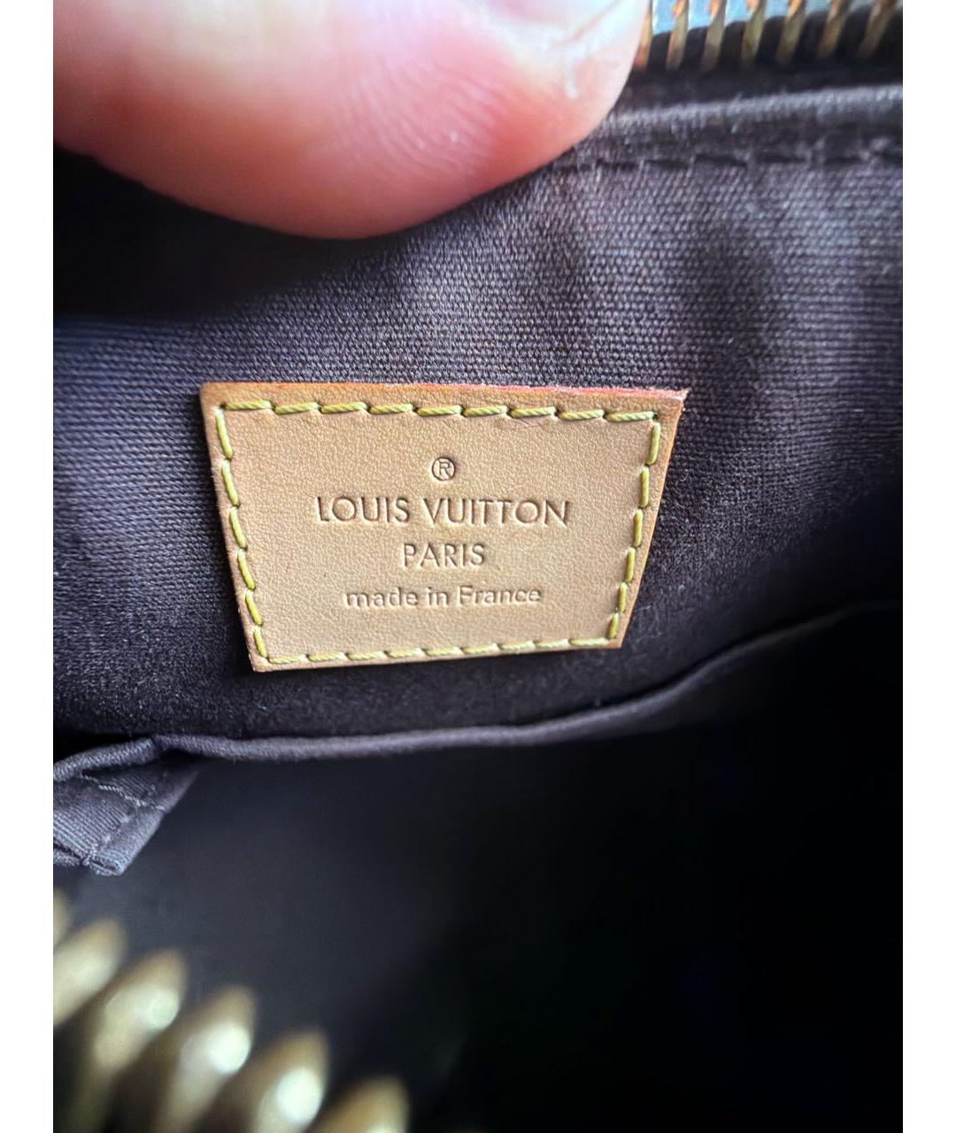 LOUIS VUITTON Фиолетовая сумка с короткими ручками из лакированной кожи, фото 5