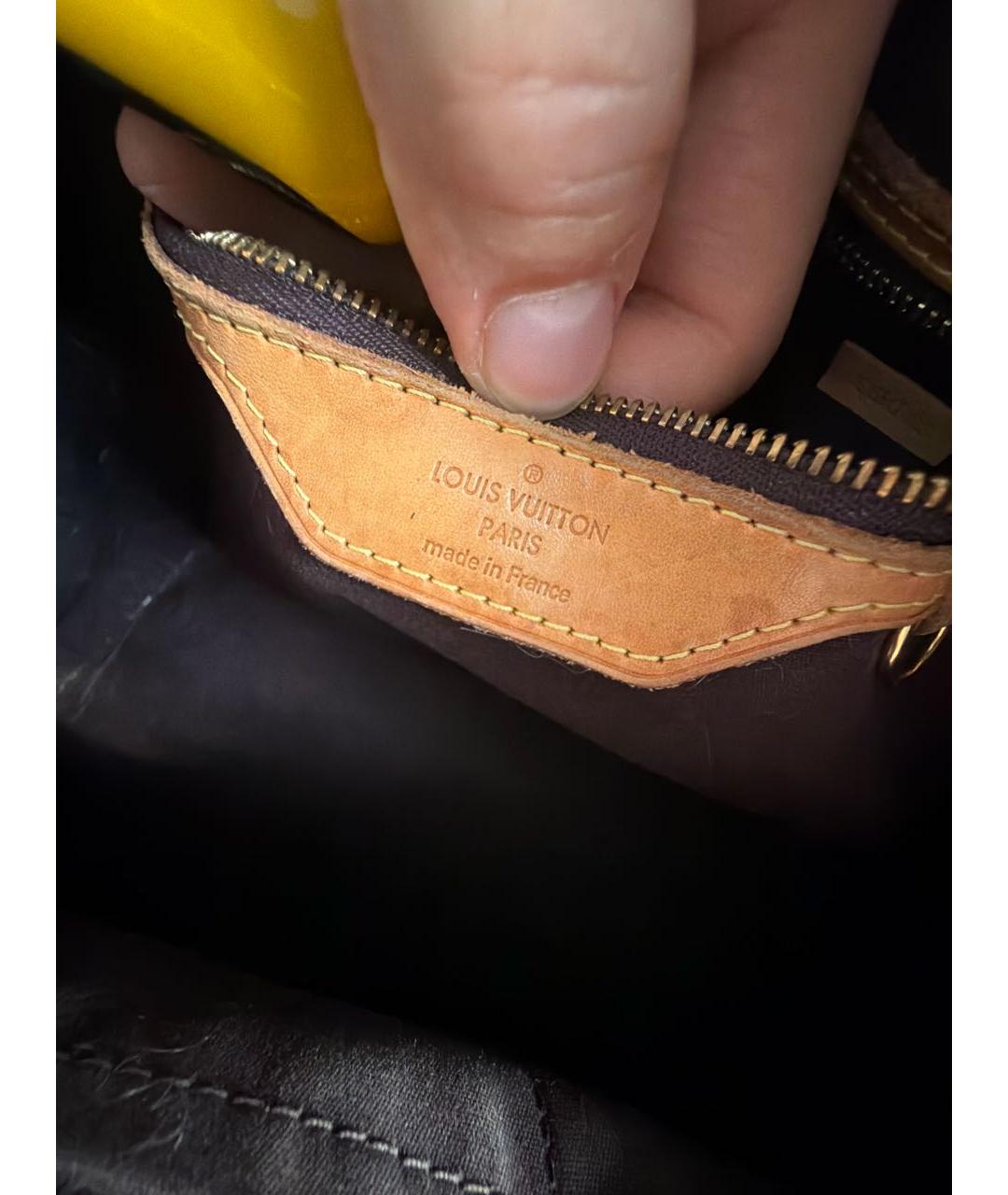 LOUIS VUITTON Фиолетовая сумка с короткими ручками из лакированной кожи, фото 5