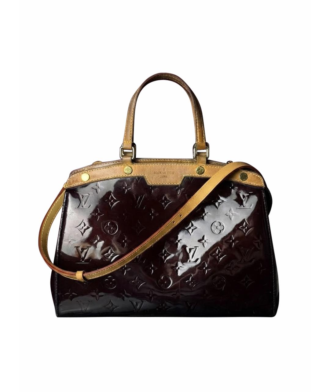 LOUIS VUITTON Фиолетовая сумка с короткими ручками из лакированной кожи, фото 1
