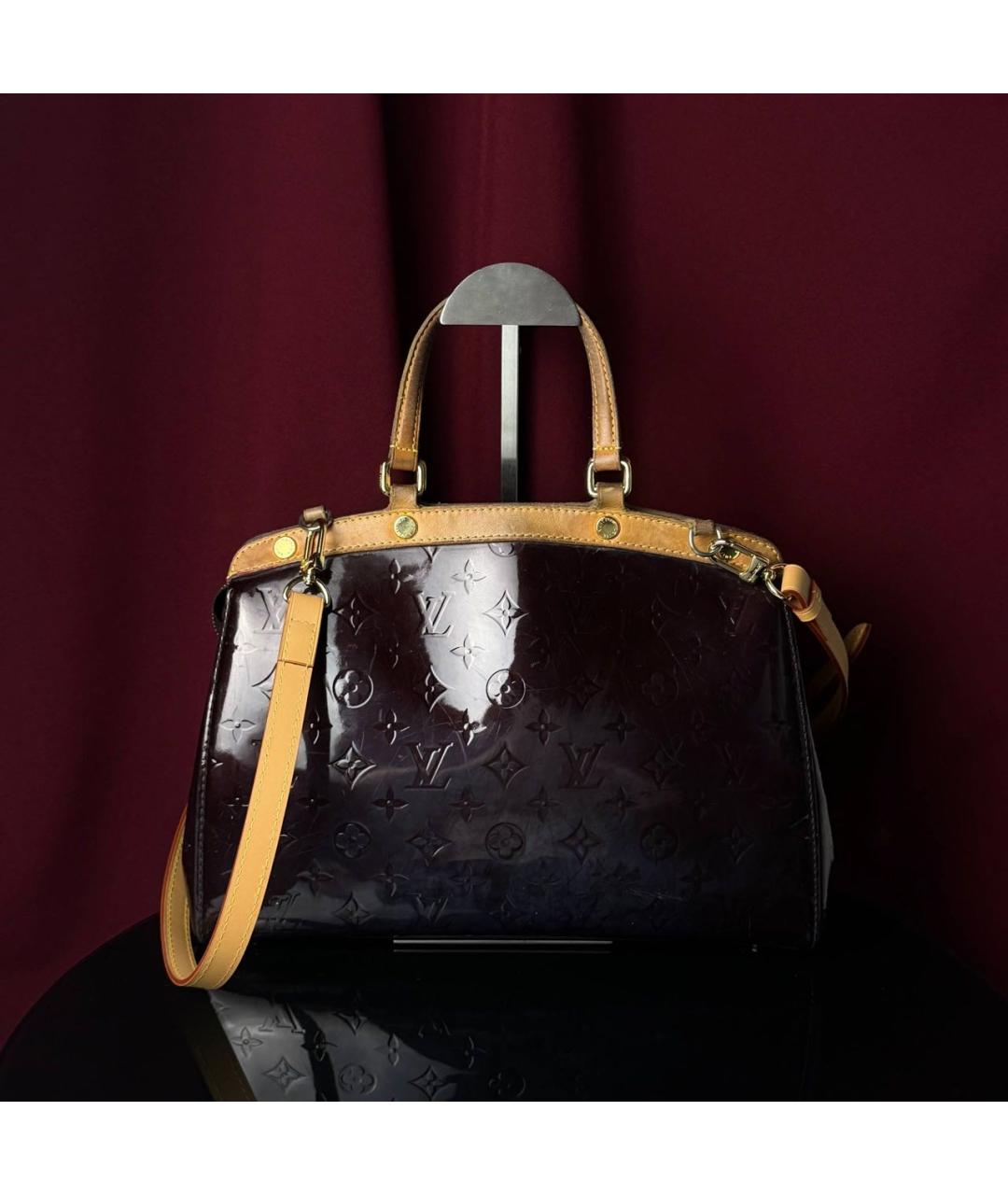 LOUIS VUITTON Фиолетовая сумка с короткими ручками из лакированной кожи, фото 3