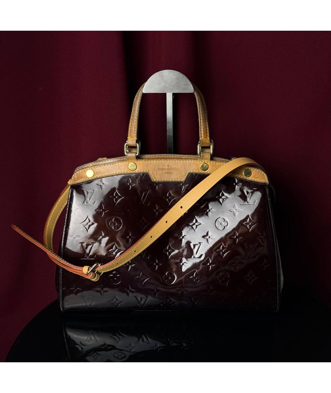 LOUIS VUITTON Фиолетовая сумка с короткими ручками из лакированной кожи, фото 7