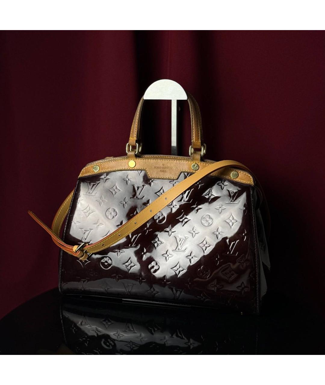 LOUIS VUITTON Фиолетовая сумка с короткими ручками из лакированной кожи, фото 2