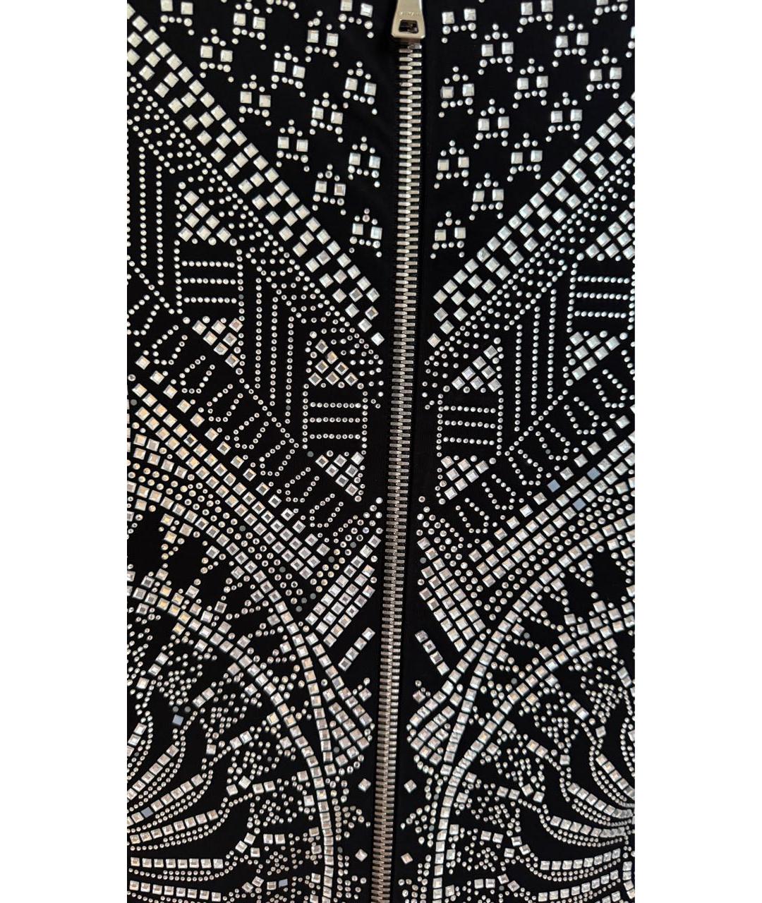 BALMAIN Черное вискозное вечернее платье, фото 4