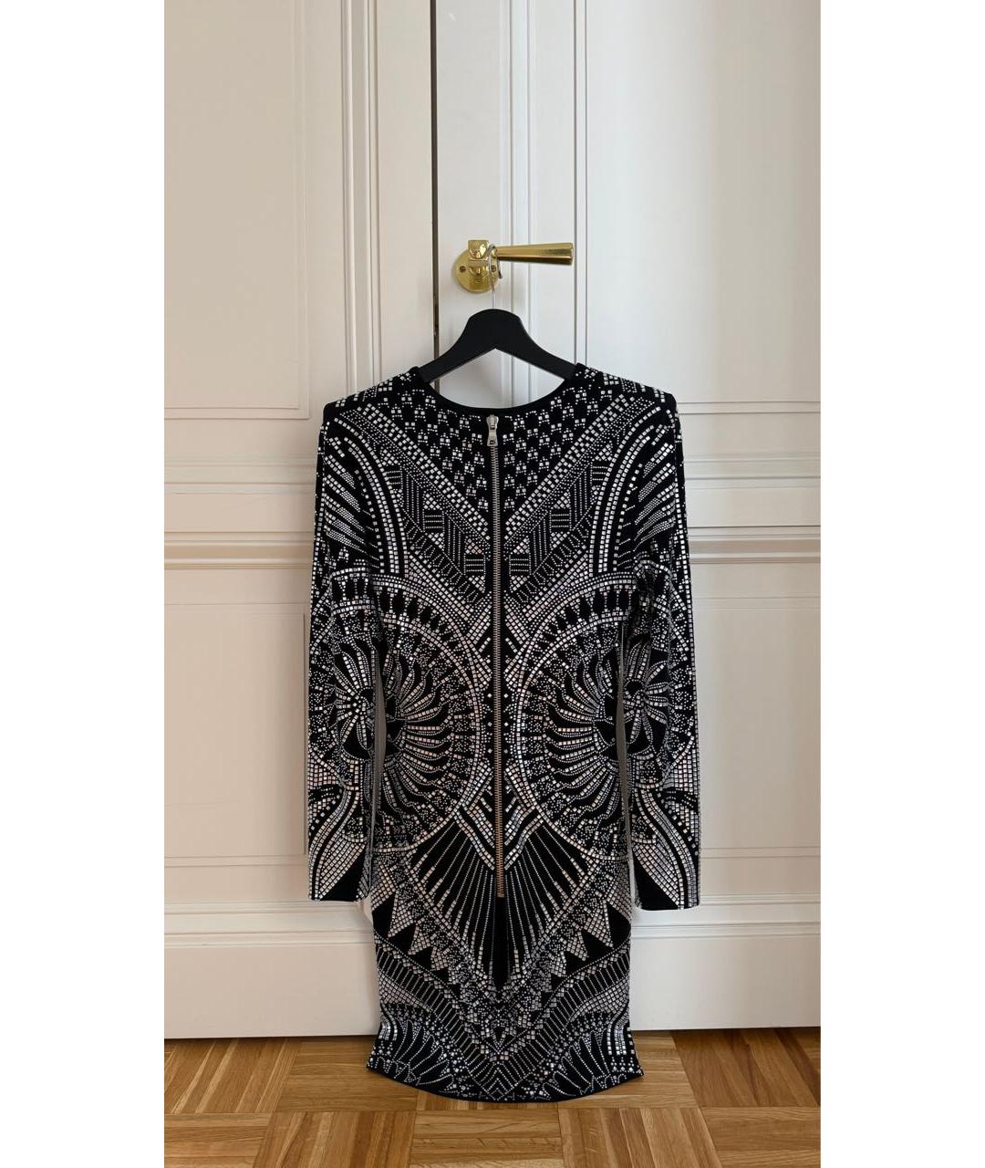 BALMAIN Черное вискозное вечернее платье, фото 2