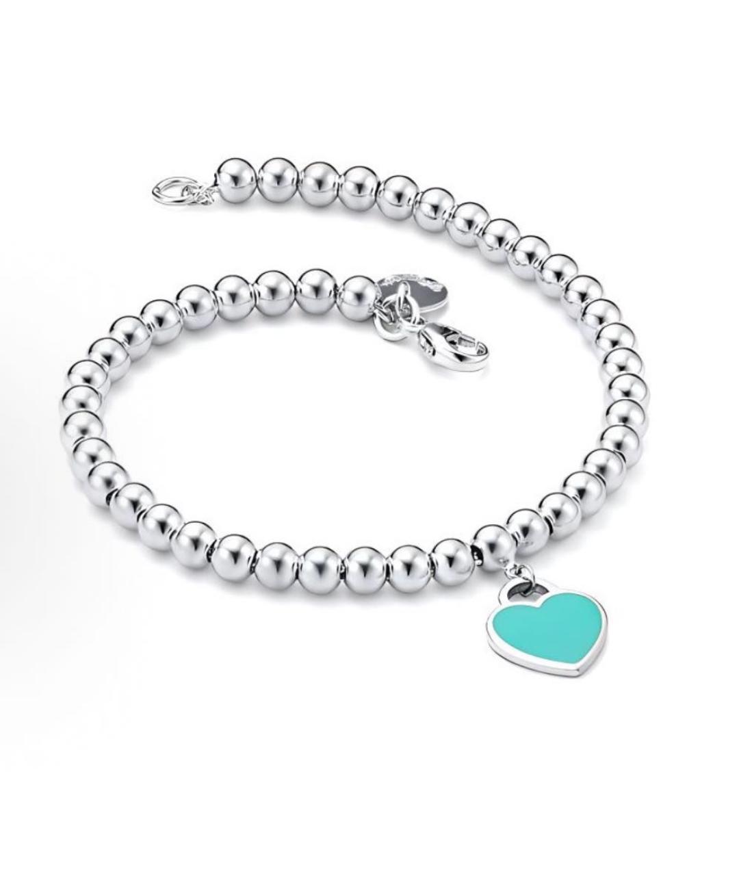 TIFFANY&CO Бирюзовый серебряный браслет, фото 2