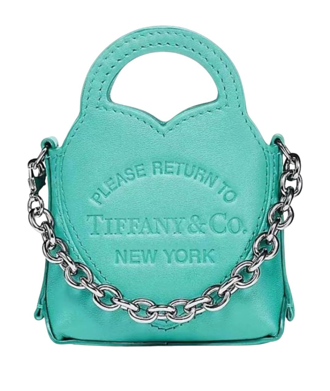 TIFFANY&CO Бирюзовая сумка с короткими ручками, фото 1