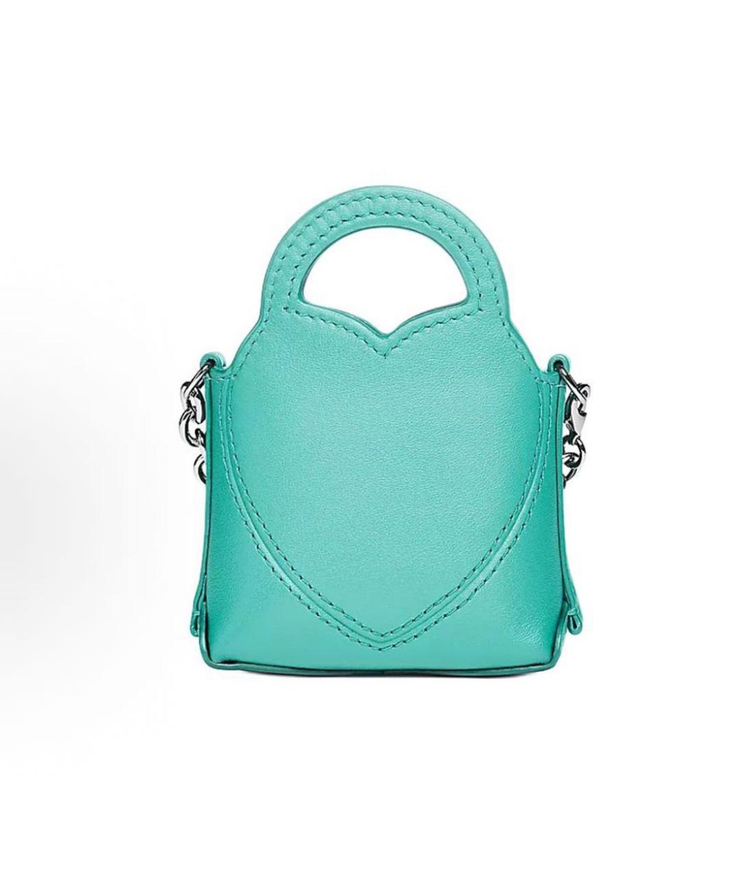 TIFFANY&CO Бирюзовая сумка с короткими ручками, фото 3