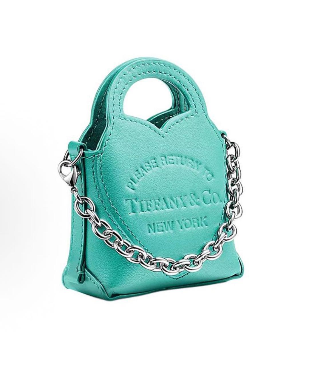 TIFFANY&CO Бирюзовая сумка с короткими ручками, фото 2