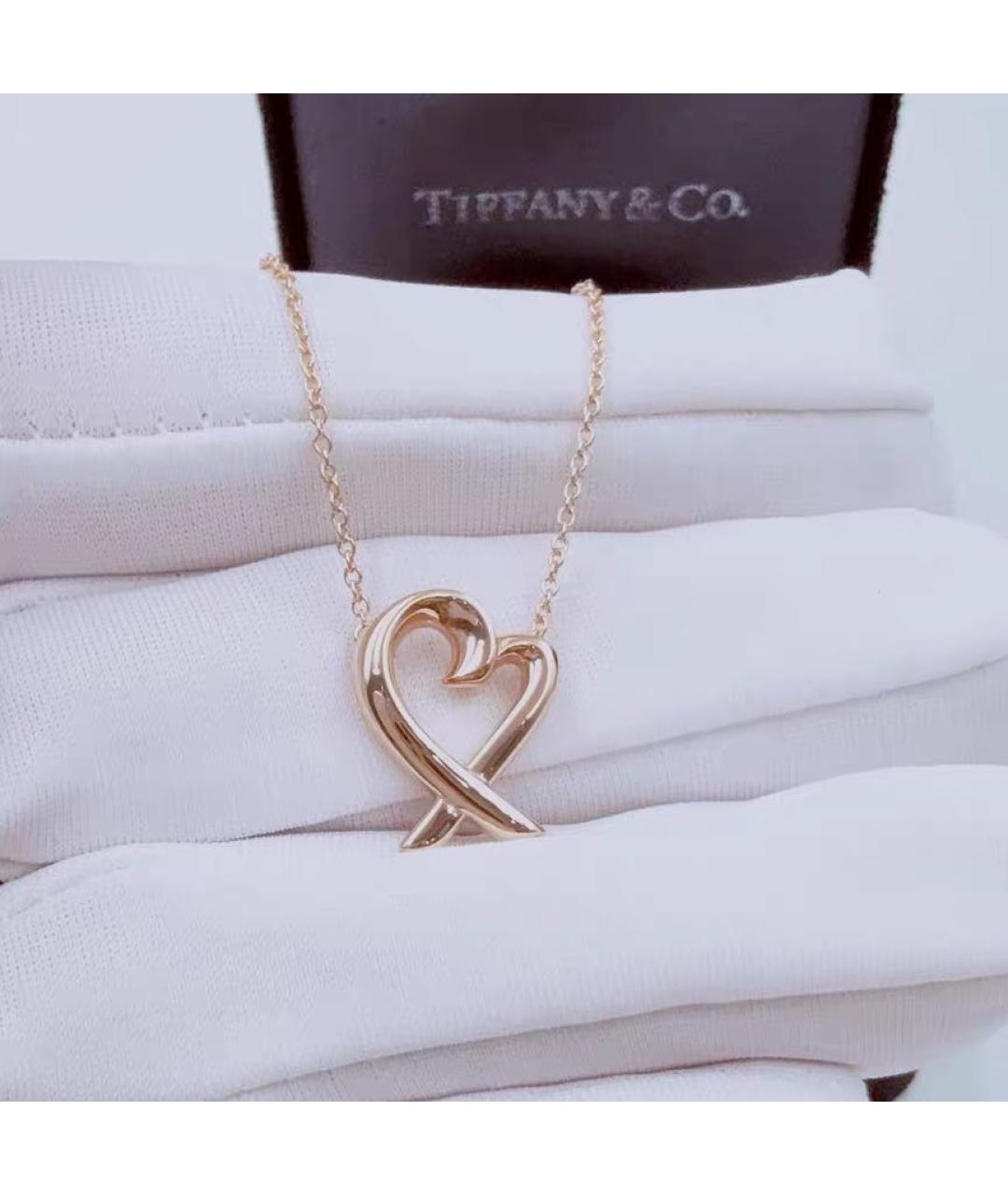 TIFFANY&CO Розовое колье из розового золота, фото 4