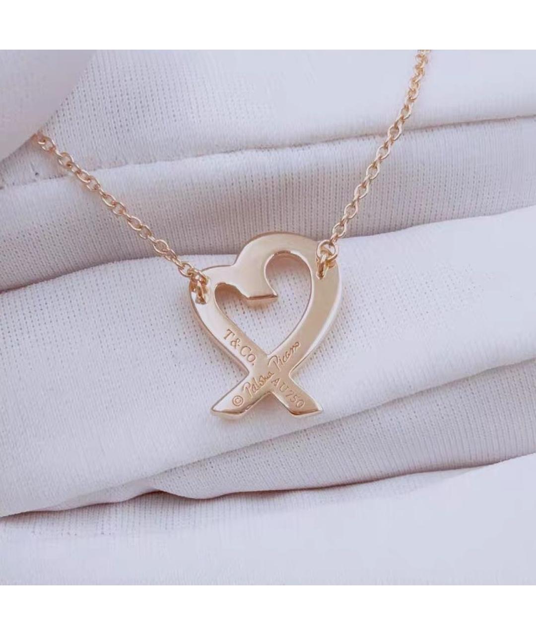 TIFFANY&CO Розовое колье из розового золота, фото 5