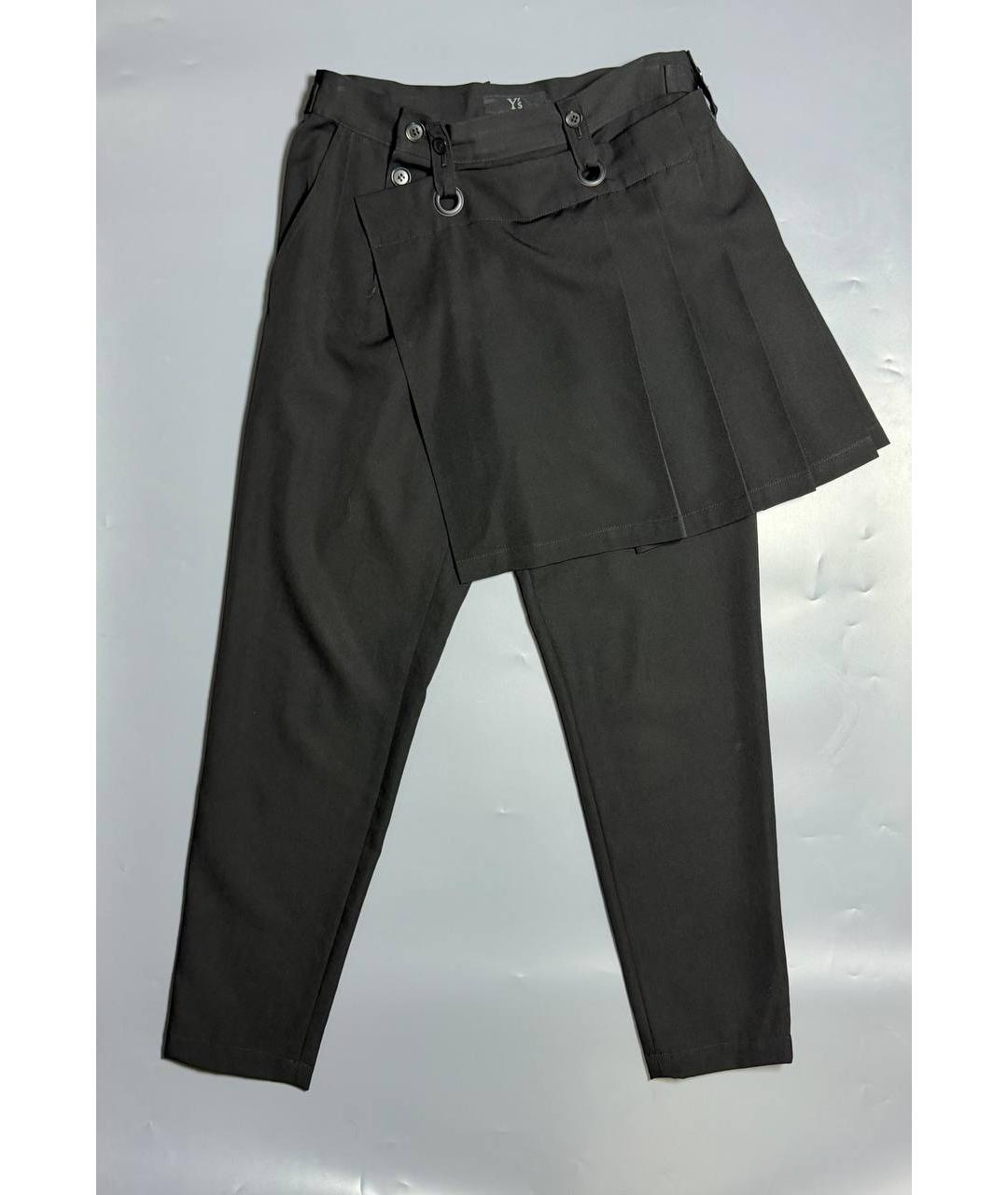YOHJI YAMAMOTO Черные прямые брюки, фото 8