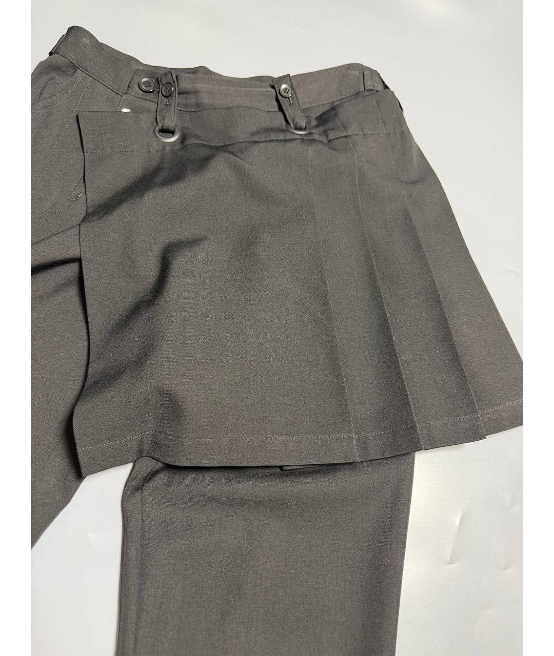 YOHJI YAMAMOTO Черные прямые брюки, фото 5