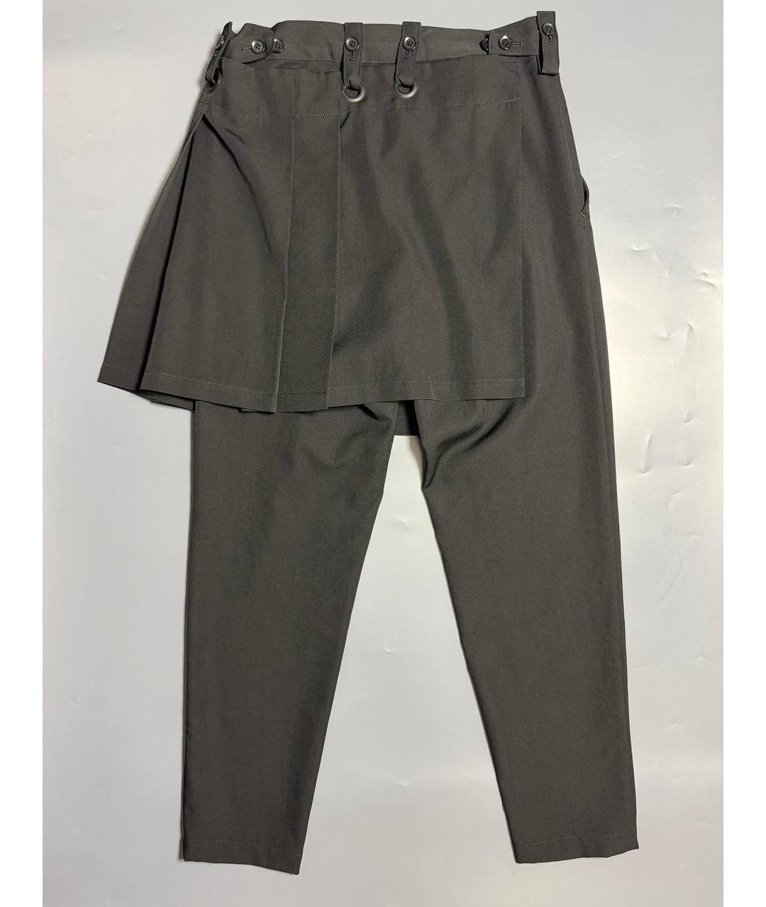 YOHJI YAMAMOTO Черные прямые брюки, фото 2