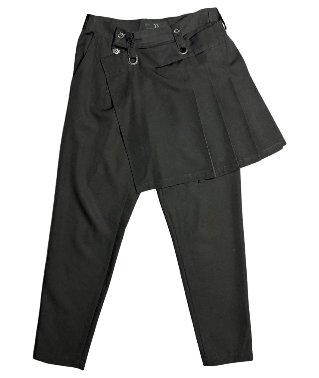 YOHJI YAMAMOTO Черные прямые брюки, фото 1