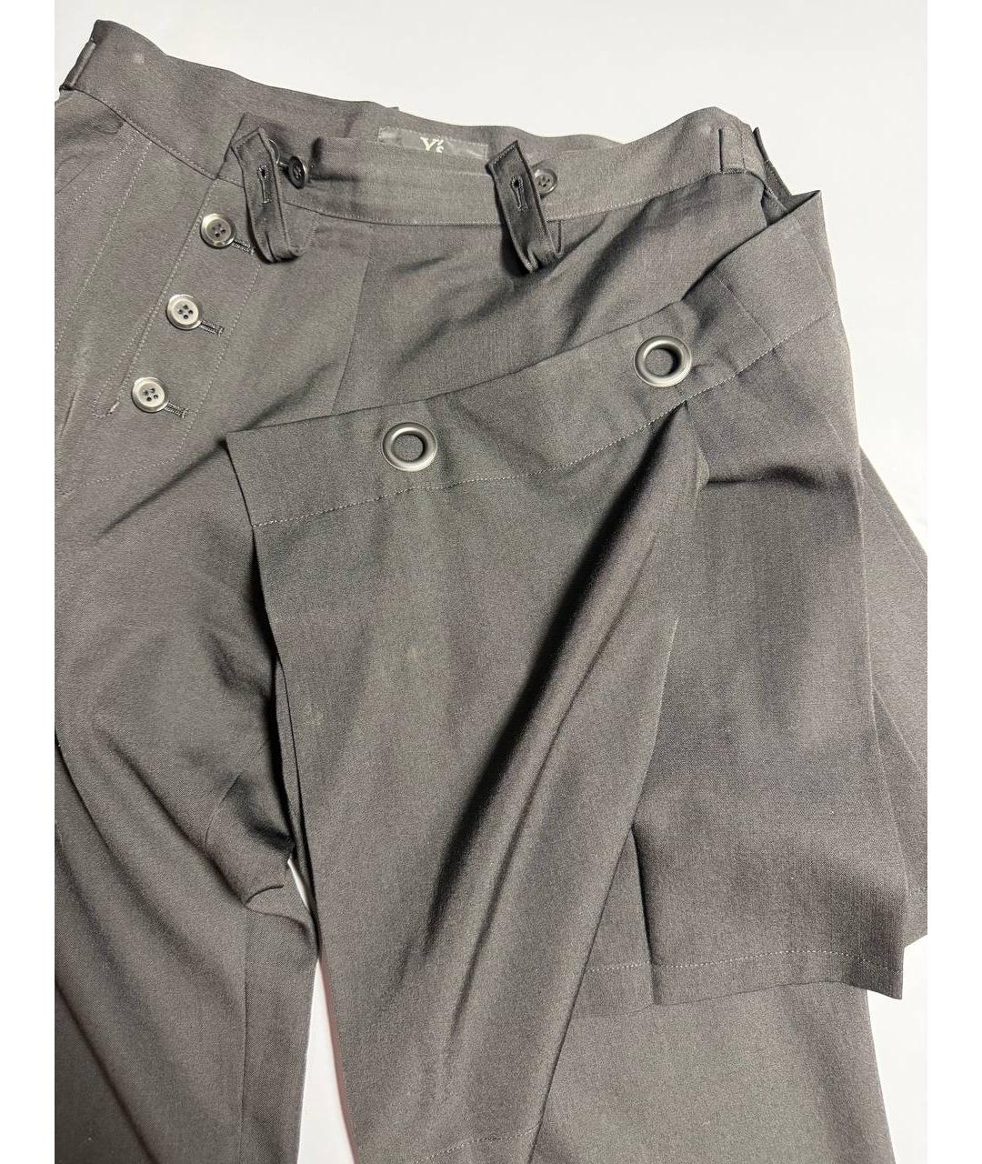 YOHJI YAMAMOTO Черные прямые брюки, фото 4