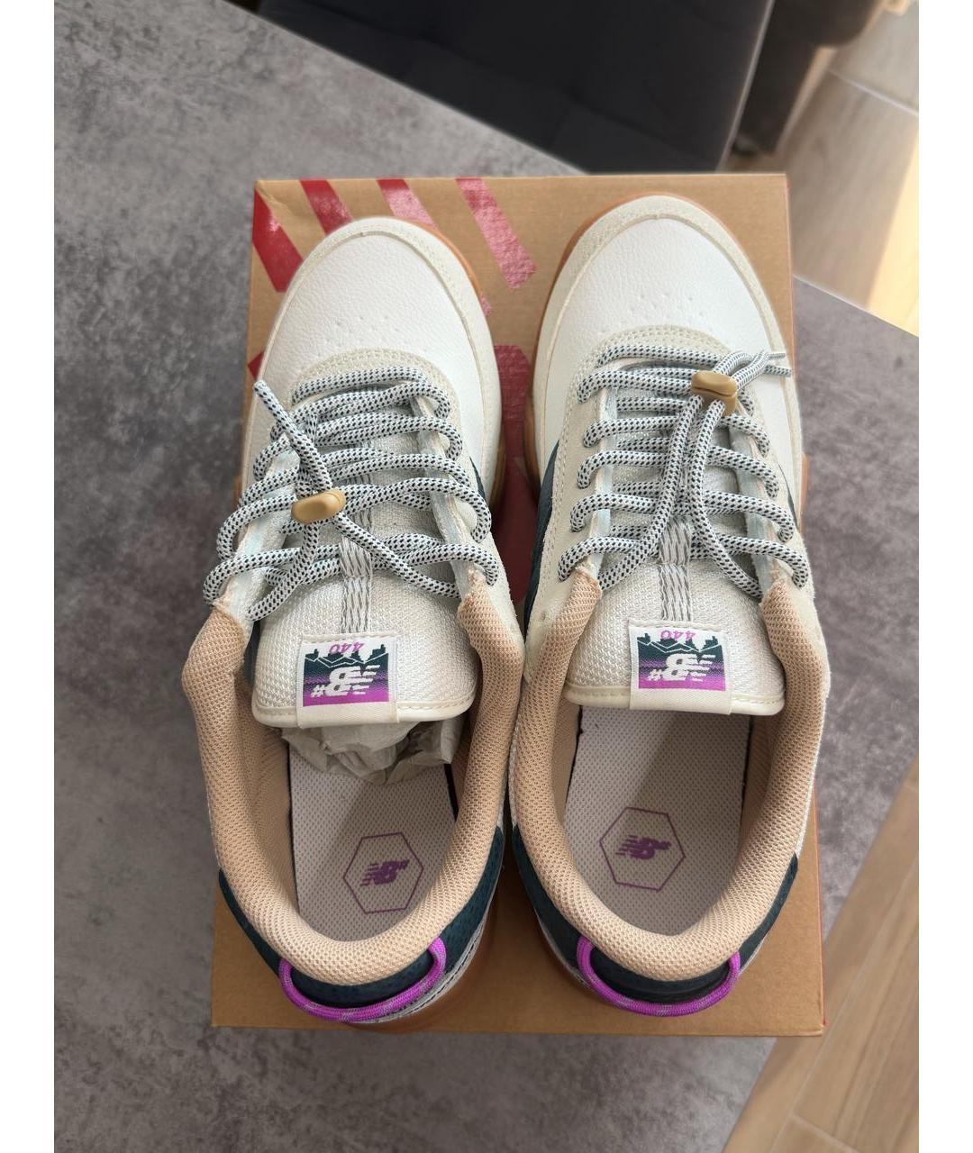 NEW BALANCE Белые низкие кроссовки / кеды, фото 3