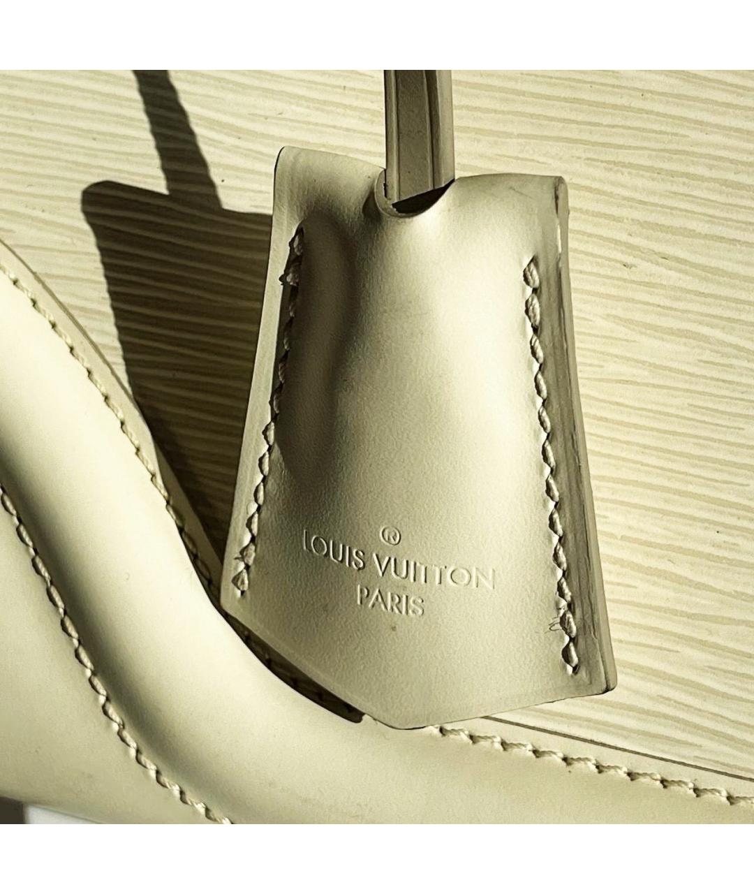 LOUIS VUITTON Бежевая сумка с короткими ручками, фото 5