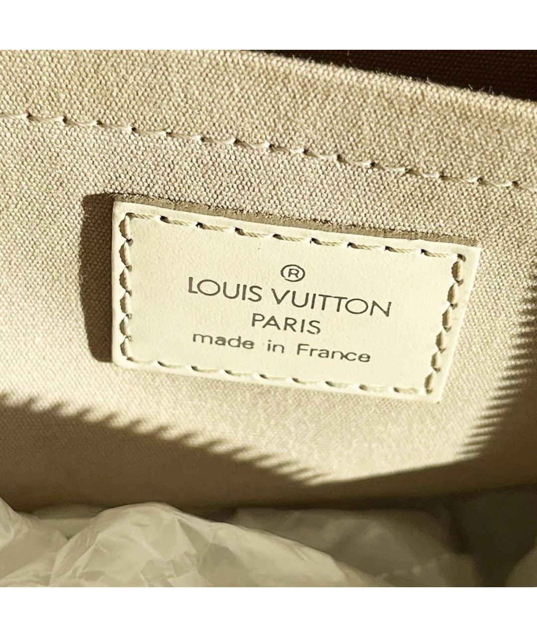 LOUIS VUITTON Бежевая сумка с короткими ручками, фото 6