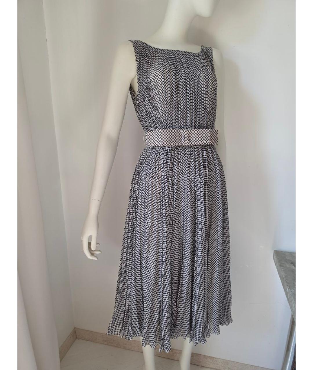 CHRISTIAN DIOR Серое шелковое платье, фото 5