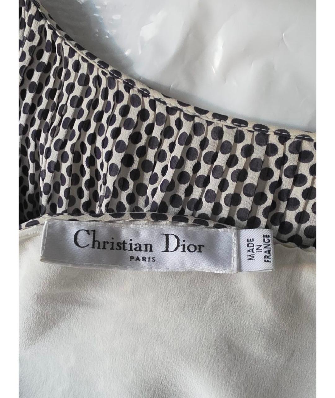 CHRISTIAN DIOR Серое шелковое платье, фото 4