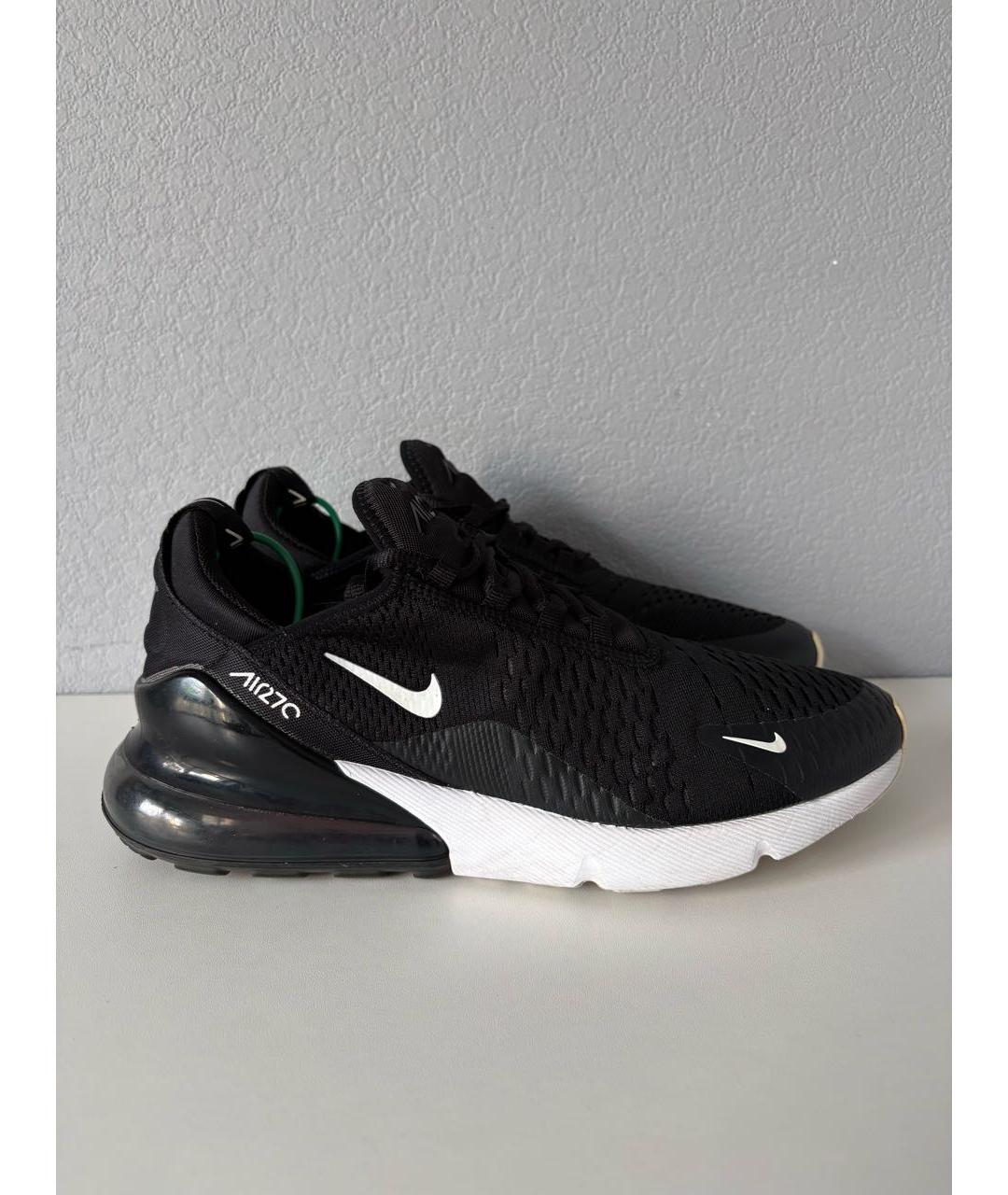 NIKE Черные текстильные низкие кроссовки / кеды, фото 3