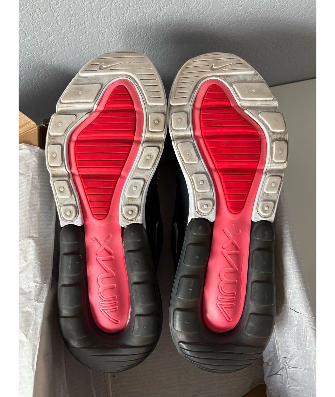 NIKE Черные текстильные низкие кроссовки / кеды, фото 6