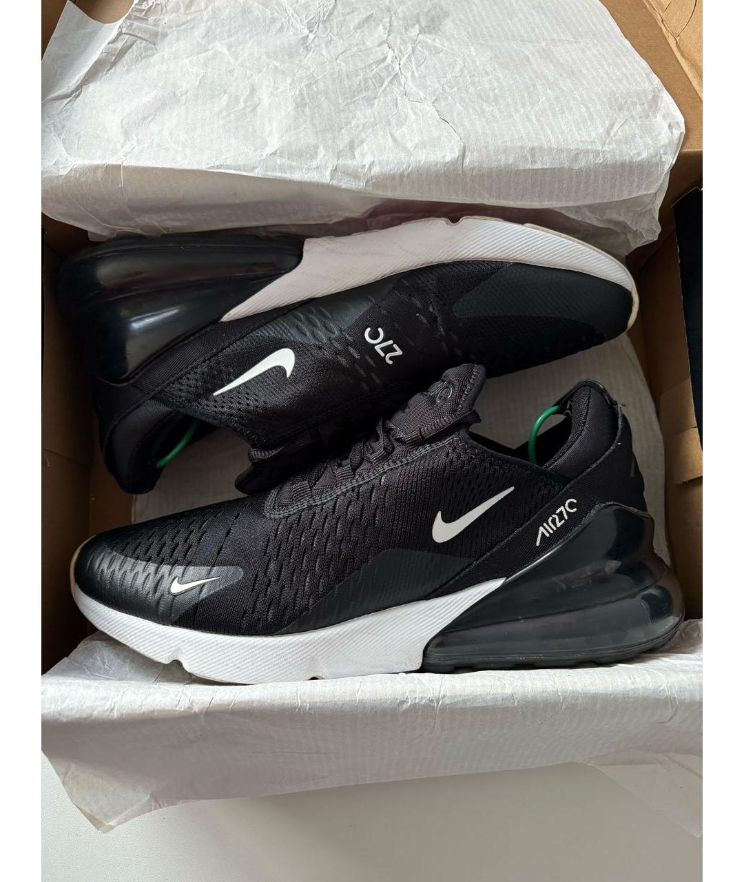 NIKE Черные текстильные низкие кроссовки / кеды, фото 2