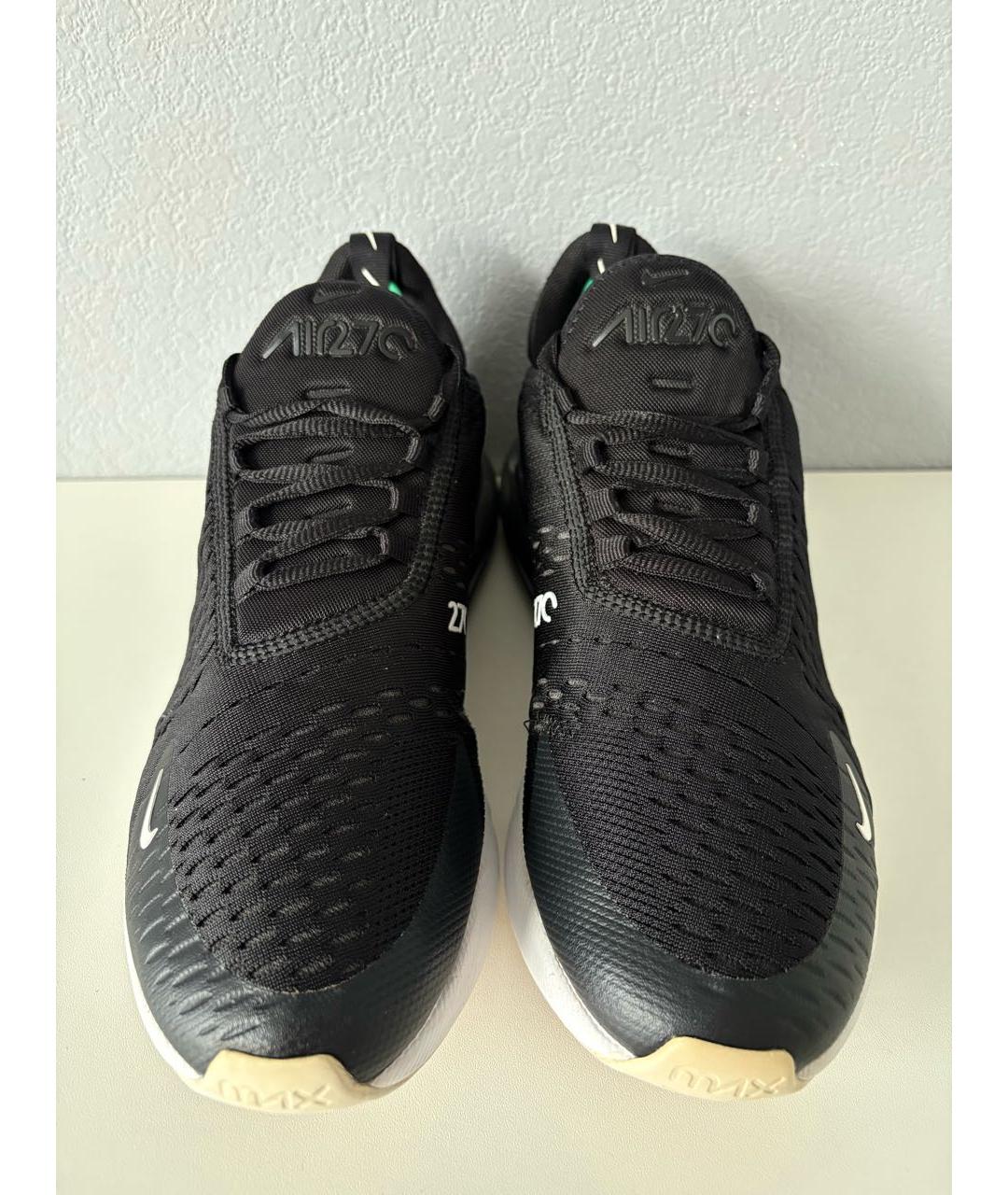 NIKE Черные текстильные низкие кроссовки / кеды, фото 4