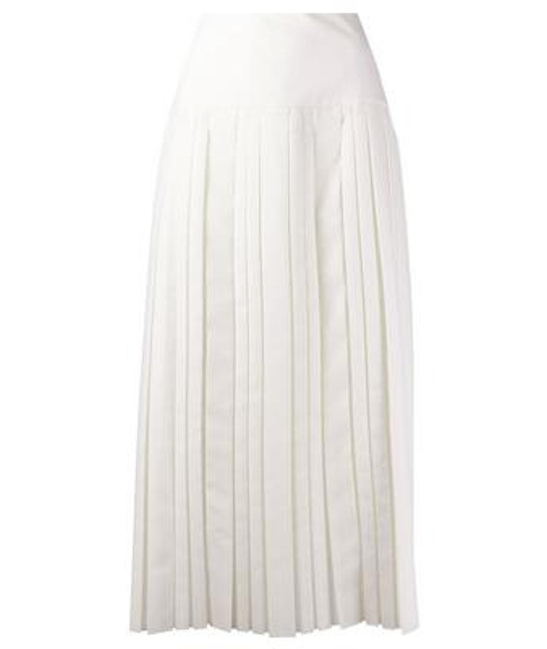 THE ROW Белая шелковая юбка макси, фото 2