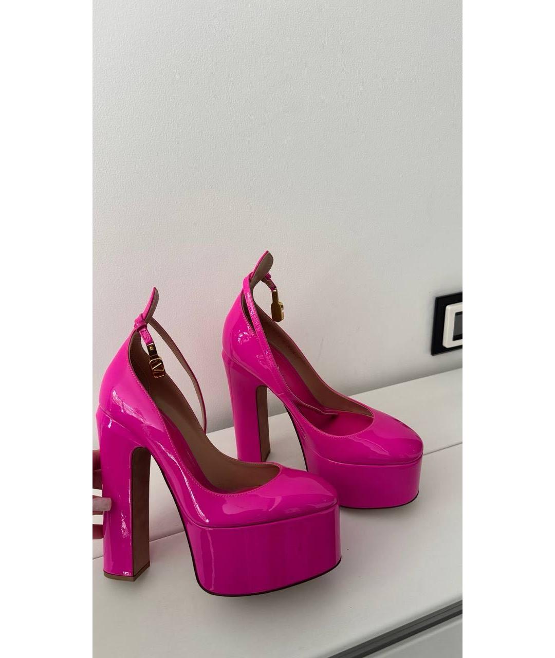 VALENTINO Фуксия туфли из лакированной кожи, фото 4
