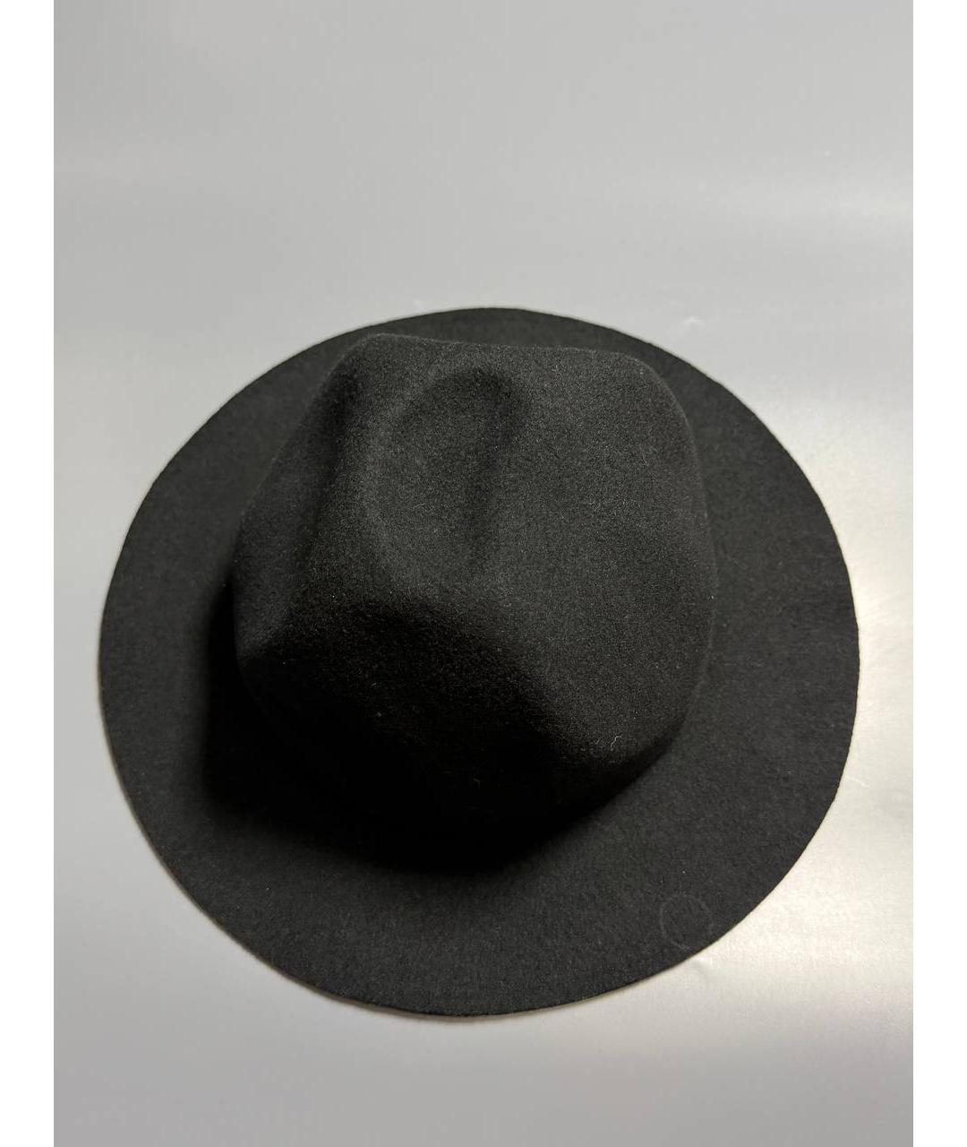 YOHJI YAMAMOTO Черная шерстяная шляпа, фото 4