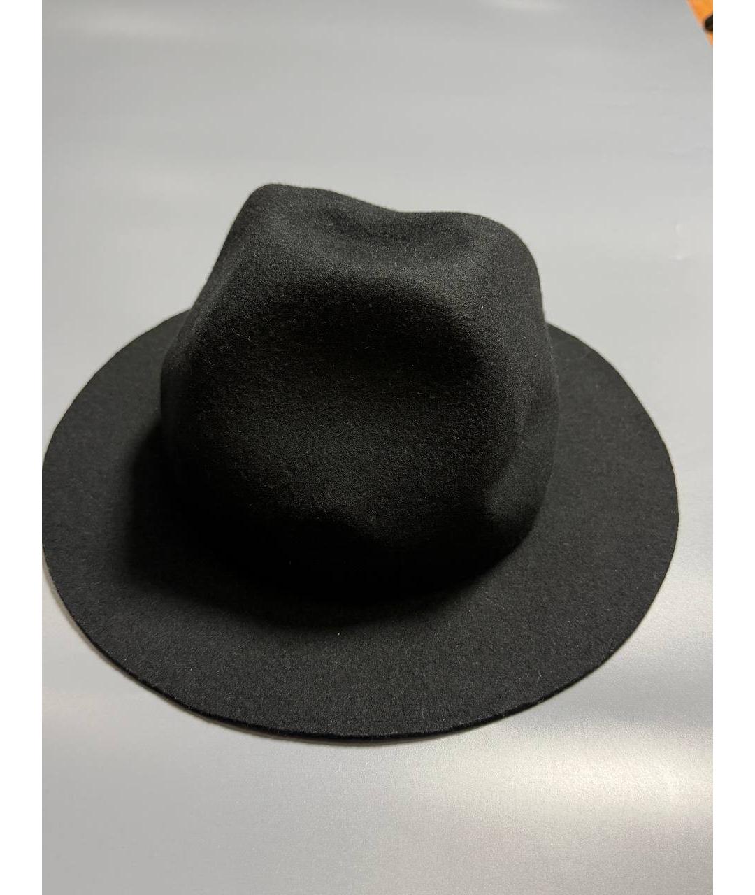 YOHJI YAMAMOTO Черная шерстяная шляпа, фото 2