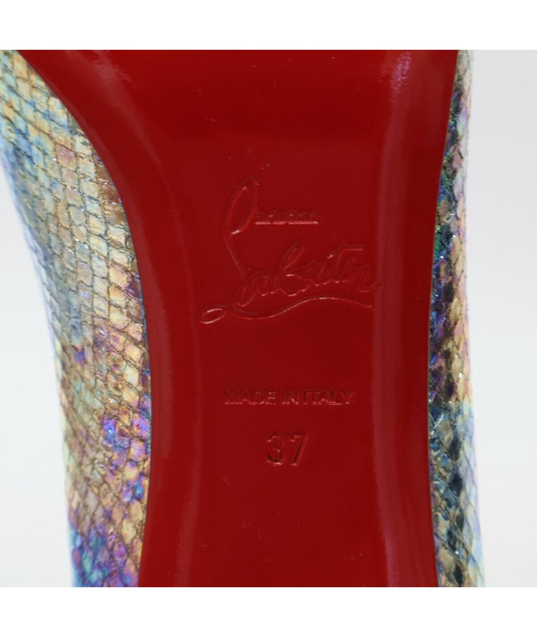 CHRISTIAN LOUBOUTIN Мульти кожаные туфли, фото 6