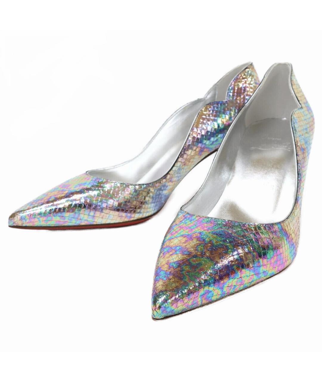 CHRISTIAN LOUBOUTIN Мульти кожаные туфли, фото 2