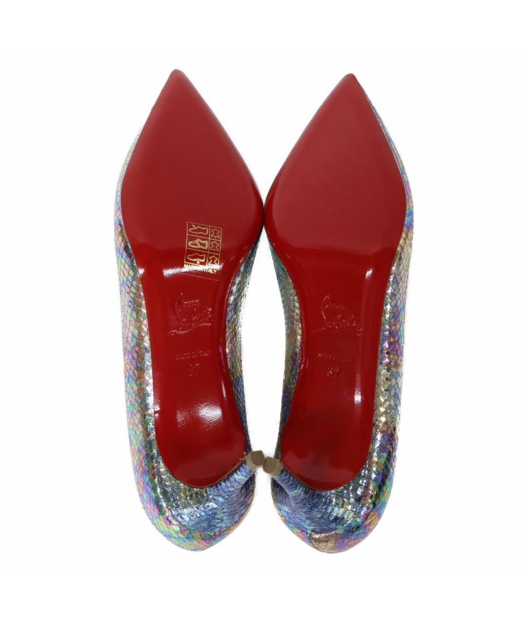 CHRISTIAN LOUBOUTIN Мульти кожаные туфли, фото 5