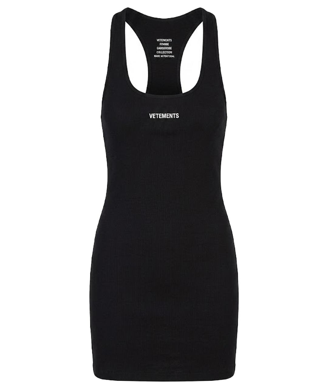 VETEMENTS Черное платье, фото 1