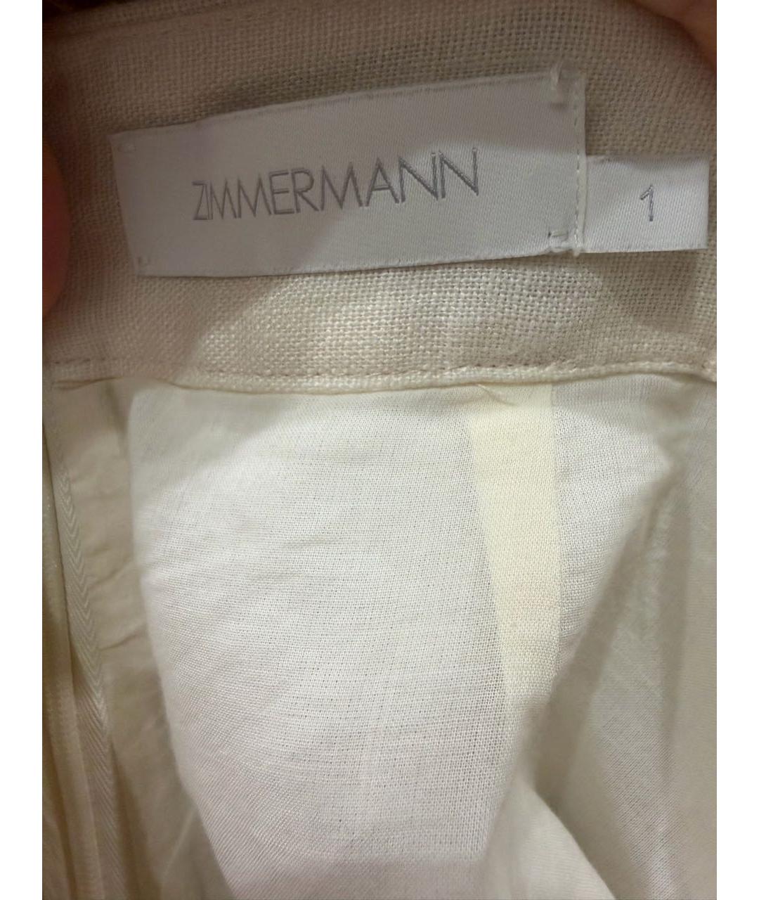 ZIMMERMANN Мульти льняные шорты, фото 5