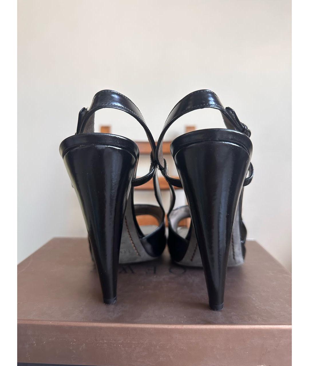 LOEWE Черные туфли из лакированной кожи, фото 4
