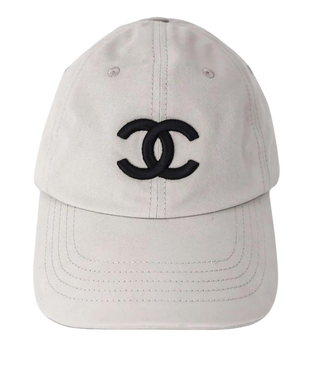 CHANEL Серая хлопковая кепка, фото 1