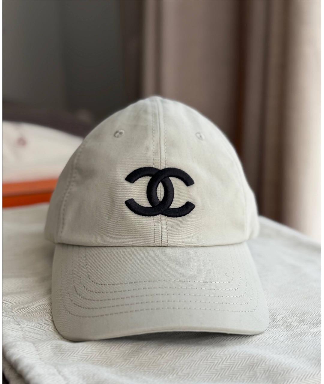 CHANEL Серая хлопковая кепка, фото 2