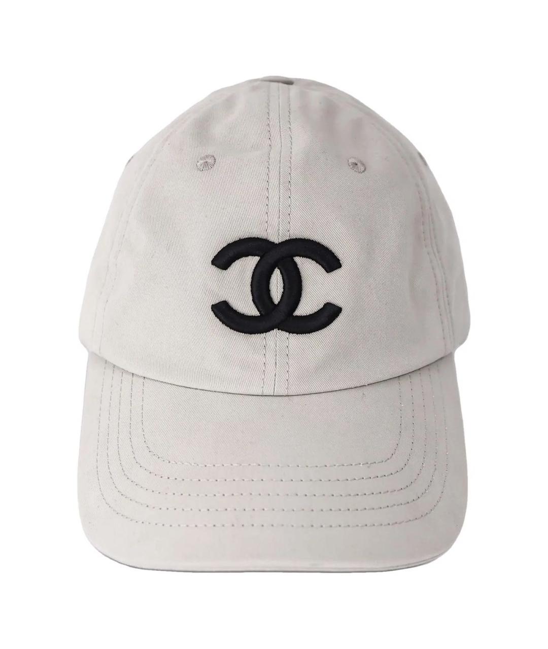 CHANEL Серая хлопковая кепка, фото 4
