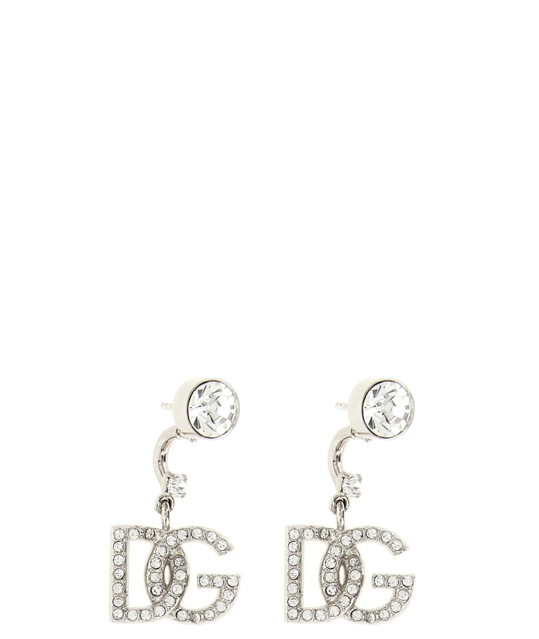 DOLCE&GABBANA Серебряные металлические серьги, фото 1